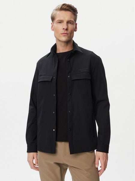BOSS Kurtka przejściowa 50560403 Czarny Regular Fit. Czarne koszule męskie Boss, l, bez wzorów, z syntetyku, bez kaptura. Za 799.99 zł.