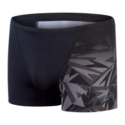 Spodenki kąpielówki męskie Speedo Hyper Boom. Czarne kąpielówki męskie Speedo, m, bez wzorów, z lycry. Za 266.16 zł.