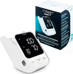 Ciśnieniomierz Vitammy VITAMMY NEXT 7 Ciśnieniomierz naramienny z mankietem 22-40cm ze stojakiem, polskimi komunikatami i mankietem o podwyższonym sta. Ciśnieniomierze VITAMMY. Za 114.99 zł.