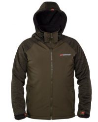 Softshell Kurtka z wędkarska kapturem. Zielone kurtki męskie TANDEM BAITS, na jesień, l, bez wzorów, z materiału, biznesowe, z kapturem. Za 354.69 zł.