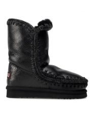 Mou Śniegowce Eskimo Boot 24 FW101000B Czarny. Czarne śniegowce damskie Mou, ze skóry, bez zapięcia. Za 1,169.00 zł.