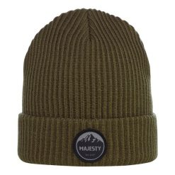 Czapka zimowa ocieplana Majesty Classic Beanie zielona. Zielone czapki damskie Majesty, na zimę, bez wzorów. W wyprzedaży za 62.49 zł.