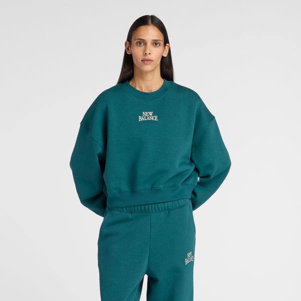 Bluza damska New Balance WT61935IAAV – zielona. Szare bluzy damskie New Balance, l, z aplikacjami, z bawełny, klasyczne, bez ramiączek, bez kaptura. Za 179.99 zł.
