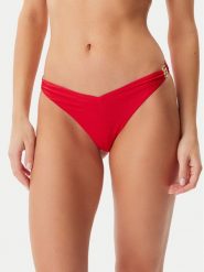 Guess Dół od bikini E5GO38 MC04R Czerwony. Czerwone bikini Guess, z aplikacjami, z syntetyku. Za 129.99 zł.