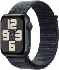 Smartwatch Apple Watch SE GPS + Cellular 40mm Midnight Alu Sport Loop Granatowy (MXGA3QF/A). Niebieskie zegarki smartwatch Apple, bez wzorów. Za 1,296.51 zł.