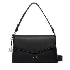 Torebka Armani Exchange. Czarne listonoszki damskie Armani Exchange, bez wzorów, bez dodatków. Za 614.99 zł.