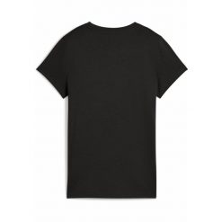Damska koszulka ESS SCRIPT PUMA Black. Czarne koszulki sportowe damskie Puma, m, bez wzorów, bez ramiączek. Za 140.00 zł.