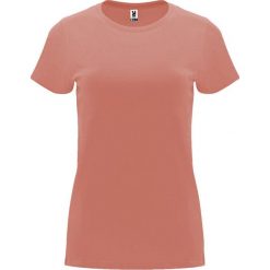 Damska Koszulka Z Krótkim Rękawem Capri. Czerwone bluzki damskie ROLY, s, bez wzorów, sportowe, bez kołnierzyka, bez ramiączek. Za 31.99 zł.