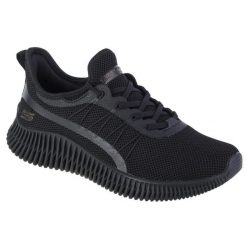Buty sportowe Sneakersy damskie, Skechers Bobs Geo-New Aesthetics. Czarne obuwie sportowe damskie Skechers, bez wzorów, z tkaniny, bez zapięcia, trekkingowe, Skechers Sport. Za 249.99 zł.