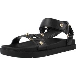 Sandały GEOX J SANDAL FOAMMENTERA Czarny. Czarne sandały męskie Geox, bez wzorów, z syntetyku, sportowe, bez zapięcia. Za 253.99 zł.
