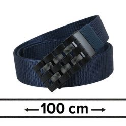 Pasek Materiałowy, Granatowy 100 cm, Solidny, Automatyczna Klamra, Militarny -Pako Jeans. Niebieskie paski męskie Pako Jeans, z jeansu, klasyczne. Za 49.00 zł.