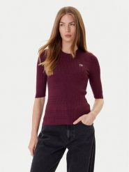 TWINSET Sweter 252TP3240 Bordowy Regular Fit. Czerwone swetry nierozpinane damskie Twinset, s, bez wzorów, z wiskozy, bez kołnierzyka, bez ramiączek. Za 499.99 zł.