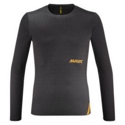 Dżersej z długim rękawem Mavic Crosstrail. Czarne bluzy męskie MAVIC, bez wzorów, z dżerseju, sportowe, bez ramiączek, bez kaptura. Za 388.00 zł.