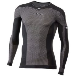 Letni podkoszulek rowerowy TS2L BT. Czarne bielizna sportowa damska SIXS, l, bez wzorów, ze skóry. Za 340.00 zł.