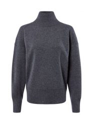 IPURI sweter z czystego kaszmiru Kobiety Kaszmir szary, XS. Szare swetry nierozpinane damskie IPURI, xs, bez wzorów, z kaszmiru, bez kołnierzyka, bez ramiączek. Za 599.95 zł.
