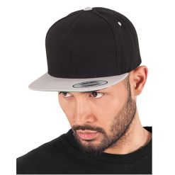 Klasyczna 5panelowa Czapka Z Daszkiem. Czarne czapki damskie FLEXFIT, bez wzorów, z bawełny, klasyczne. Za 65.99 zł.