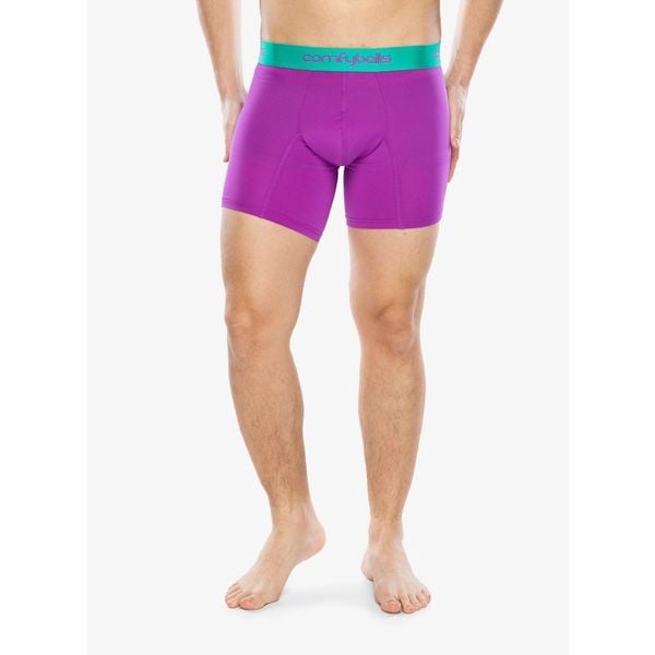 Bokserki termoaktywne męskie Comfyballs Long Performance. Fioletowe bokserki męskie COMFYBALLS, bez wzorów. Za 135.99 zł.