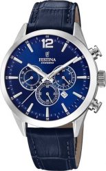 Zegarek Festina Zegarek męski Festina F20542-2 niebieski. Niebieskie zegarki męskie Festina, bez wzorów. Za 550.00 zł.