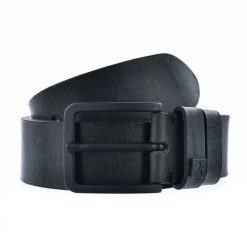 Czarny Skórzany Pasek Męski Big Star. Czarne paski męskie Big Star Accessories, z jeansu, eleganckie. Za 118.99 zł.