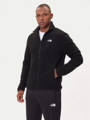 The North Face Polar Glacier NF0A8D0R Czarny Regular Fit. Czarne bluzy sportowe męskie The North Face, m, bez wzorów, z polaru, bez kaptura. Za 349.99 zł.