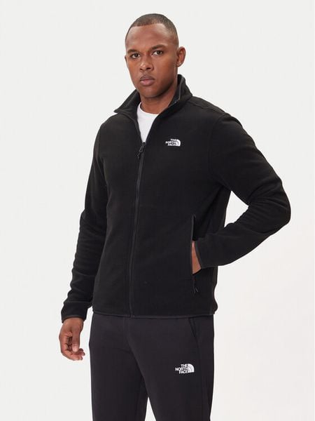 The North Face Polar Glacier NF0A8D0R Czarny Regular Fit. Czarne bluzy sportowe męskie The North Face, m, bez wzorów, z polaru, bez kaptura. Za 279.00 zł.