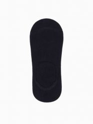 Skarpety męskie stopki 4-pak - szaro-czarne OM-SOSS-0104 - one size. Szare skarpety męskie Ombre Clothing, bez wzorów, z bawełny. W wyprzedaży za 19.99 zł.
