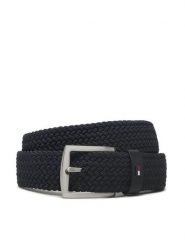 Tommy Hilfiger Pasek Męski Denton Elastic AM0AM10662 Granatowy. Niebieskie paski męskie Tommy Hilfiger, z materiału. Za 249.99 zł.