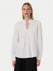 JOOP! Bluzka 263B32Belmira2 30104282 Biały Regular Fit. Białe bluzki damskie JOOP!, bez wzorów, z bawełny, bez kołnierzyka, bez ramiączek. Za 679.99 zł.