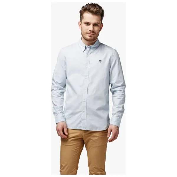 Timberland Koszula Ls Milford Checks Oxford Slim , niebieski, rozmiar L. Niebieskie koszule męskie Timberland, l, bez wzorów, z bawełny, biznesowe, bez kołnierzyka, bez ramiączek. W wyprzedaży za 183.99 zł.