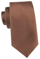 Krawat Męski - Angelo di Monti - Brązowy z Drobnym Wzorem. Brązowe krawaty i muchy Angelo di Monti, bez wzorów, z tkaniny, eleganckie. Za 45.00 zł.