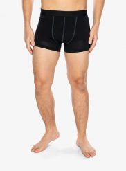 Bokserki termoaktywne Sensor Merino Active Boxers. Czarne bokserki męskie Sensor, bez wzorów, z materiału. Za 153.99 zł.