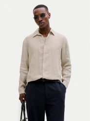 Jack & Jones Koszula Lawrence 12293563 Beżowy jasny Regular Fit. Brązowe koszule męskie Jack & Jones, m, bez wzorów, ze lnu, bez kołnierzyka, bez ramiączek. Za 249.99 zł.