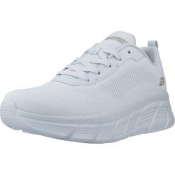 Buty SKECHERS 117385S Niebieski. Niebieskie obuwie sportowe damskie Skechers, bez wzorów, z materiału, bez zapięcia. Za 293.65 zł.