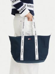Tommy Jeans Torebka Tjw Ess Daily Tote AW0AW18461 Beżowy. Brązowe shopperki damskie Tommy Jeans, bez wzorów, z jeansu, bez dodatków. Za 240.99 zł.