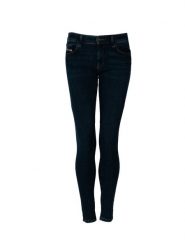 Diesel Jeansy "Slandy-Low" | 00SGSQ069TR | Kobieta | Niebieski. Niebieskie jeansy damskie Diesel, bez wzorów, z bawełny, eleganckie, z obniżonym stanem. W wyprzedaży za 369.00 zł.