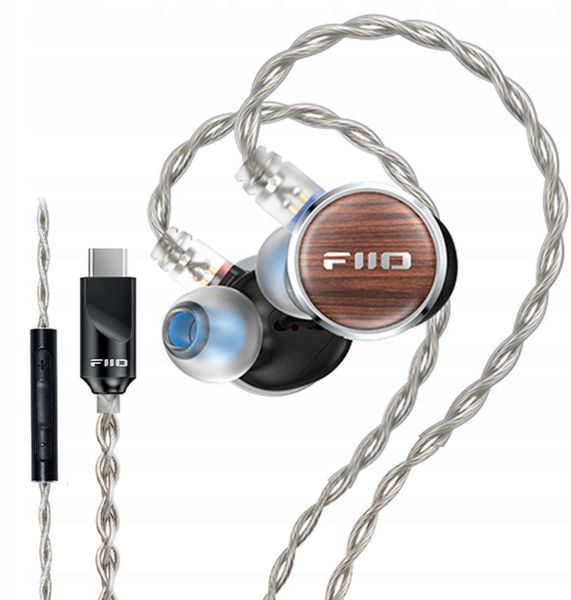 Słuchawki FiiO FP3 TC - czarny orzech - Planar IEM z DAC USB-C. Czarne słuchawki dokanałowe FiiO. Za 529.27 zł.