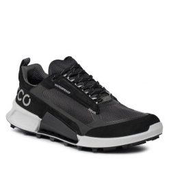 Trekkingi ECCO. Czarne buty zimowe męskie ecco, bez wzorów, bez obcasa, bez zapięcia. Za 699.99 zł.