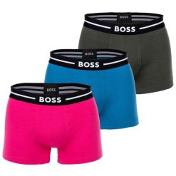 Bokserki męskie Hugo Boss Trunk Bold 3 pary. Czarne bokserki męskie Hugo Boss, bez wzorów. Za 109.99 zł.