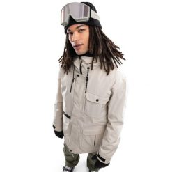 Kurtka snowboardowa premium męska Ultimate Astun. Brązowe kurtki męskie SIROKO, l, bez wzorów, bez kaptura. Za 1,268.00 zł.