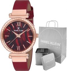 Zegarek Daniel Klein Zegarek damski Daniel Klein ANDREA bordowy. Czerwone zegarki damskie Daniel Klein. Za 199.00 zł.