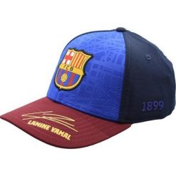 Czapka z daszkiem FC Barcelona z podpisem Lamine Yamal. Czerwone czapki damskie FC BARCELONA, bez wzorów, klasyczne. W wyprzedaży za 112.96 zł.