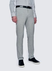 PAKO LORENTE – Męskie gładkie szare spodnie P23SF-WX-003-S-S. Szare eleganckie spodnie męskie Pako Lorente, bez wzorów, z elastanu. Za 99.99 zł.