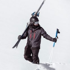 Dlx Matthews - Męska kurtka narciarska Dlx Ciemnoszara. Szare kurtki sportowe męskie DLX, m, bez wzorów, bez kaptura, narciarskie. Za 871.99 zł.