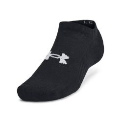 Under Armour UNISEX UA TC 3PK NO SHOW Skarpety uniseks. Czarne skarpety męskie Under Armour, bez wzorów, ze skóry. Za 54.99 zł.