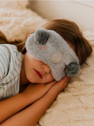 Maska do spania koala - szary. Szare piżamy męskie Sinsay, l, bez wzorów, bez kołnierzyka, bez ramiączek. W wyprzedaży za 4.99 zł.