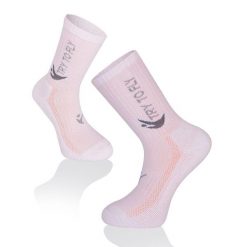 Skarpety tenisowe bawełniane białe. Białe skarpetki damskie TRY TO FLY, bez wzorów, z bawełny. W wyprzedaży za 53.62 zł.