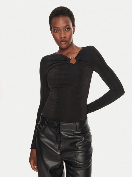 Hugo Body 50525729 Czarny Regular Fit. Czarne body Hugo, bez wzorów, z syntetyku. Za 309.99 zł.