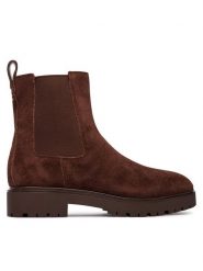 LAUREN RALPH LAUREN Sztyblety Allyson Suede Bootie 802974477004 Brązowy. Brązowe botki damskie Lauren Ralph Lauren, bez wzorów, ze skóry, bez obcasa, na płaskiej podeszwie, bez zapięcia. Za 879.99 zł.