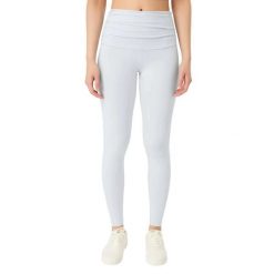 Damskie legginsy Mandala Pilates. Niebieskie legginsy damskie MANDALA, bez wzorów, z bawełny. Za 310.50 zł.