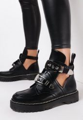 Czarne Matowe Botki Meliphite. Czarne botki damskie Born2be, bez wzorów, boho, przed kolano, bez obcasa, na płaskiej podeszwie, bez zapięcia. Za 129.99 zł.